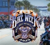 Bike week graphic with bike week logo.