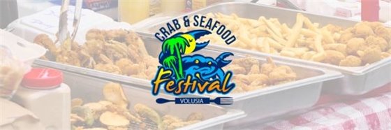 Decorative Header Image showing crab & seafood logo