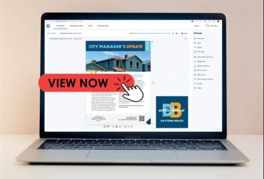 Decorative image for the City Manager's Update linked to the newsletter