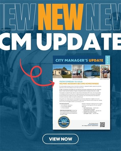 Decorative image for the City Manager's Update linked to the newsletter