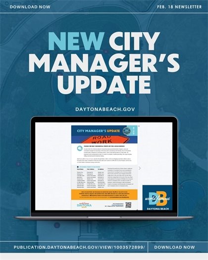 Decorative image for the City Manager's Update linked to the newsletter