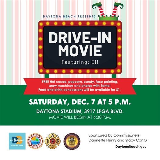 Drive-in movie featuring Elf, Saturday, Dec. 7 at 5 p.m.