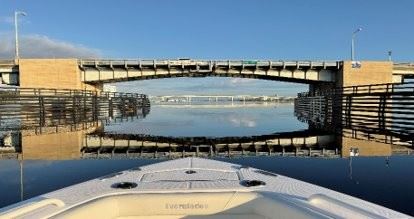 picture of permits and licensing boat in the Halifax River